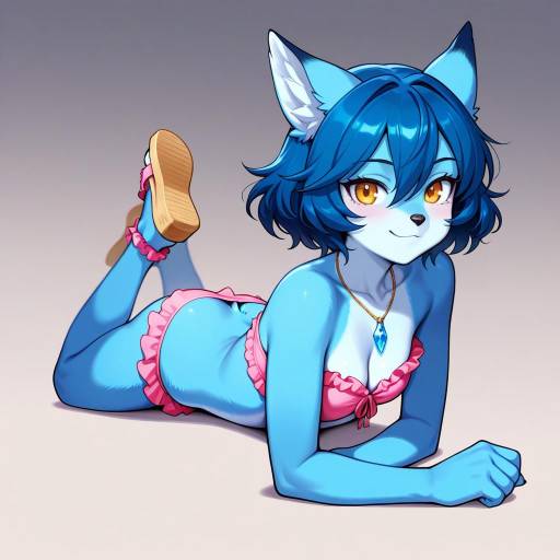 Petite Girl with Owl Ears in Bikini Petite Girl with Owl Ears in Bikini