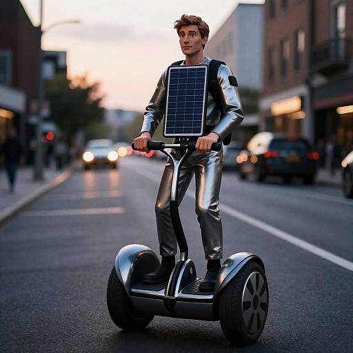 Hybrid Segway Tested by Artist