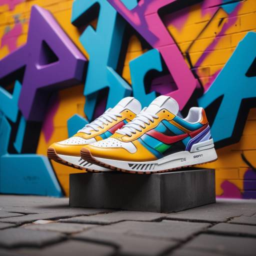 Urban Sneaker Showcase in Dynamic Photography