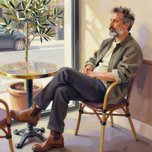 Sunlit Café Painterly Chelsea Boots