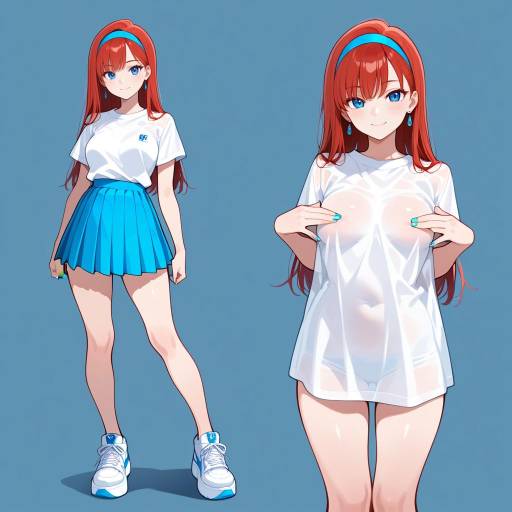 Tall Young Woman with Red Hair Tall Young Woman with Red Hair
