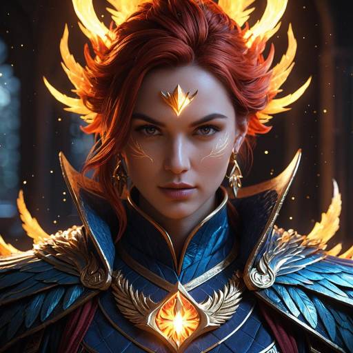 Radiant Phoenix Mage Portrait