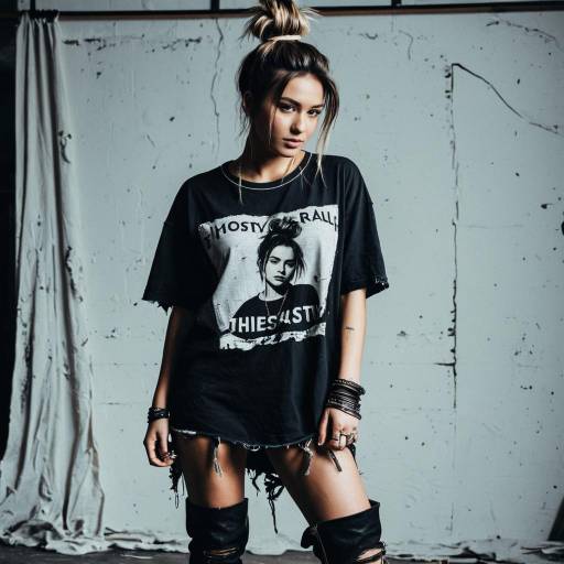 Young Woman in Edgy Fashion Pose