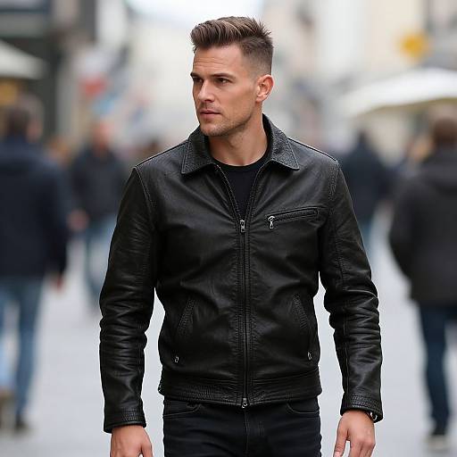 Confident European Man in Urban Setting