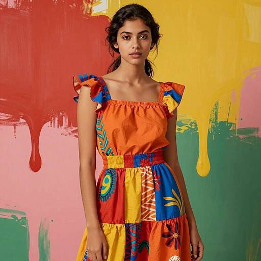 Vibrant Portrait of a Young Woman