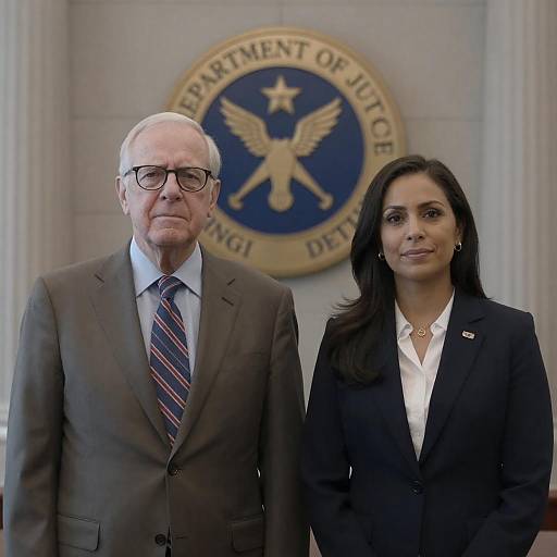 Serious Portrait at the Department of Justice