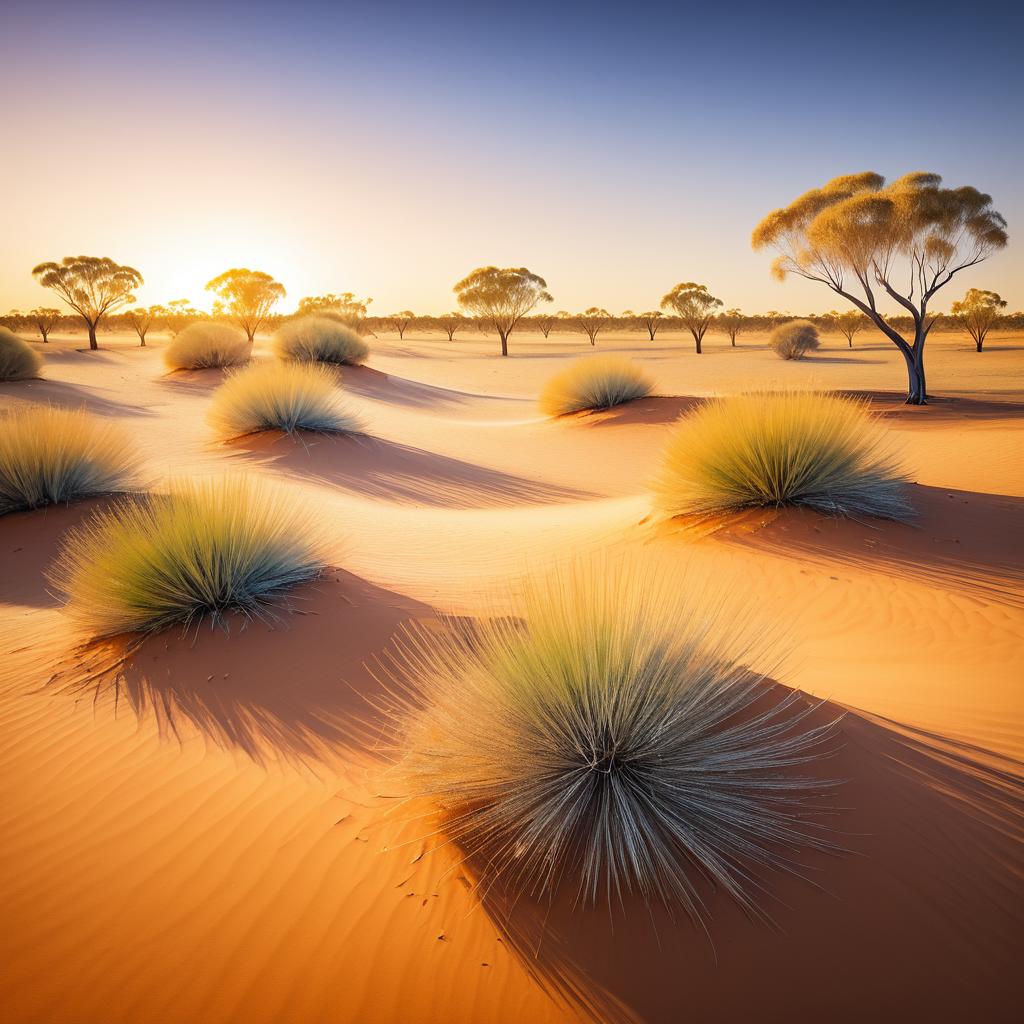 Vincent Van Gogh's Serene Desert Landscape