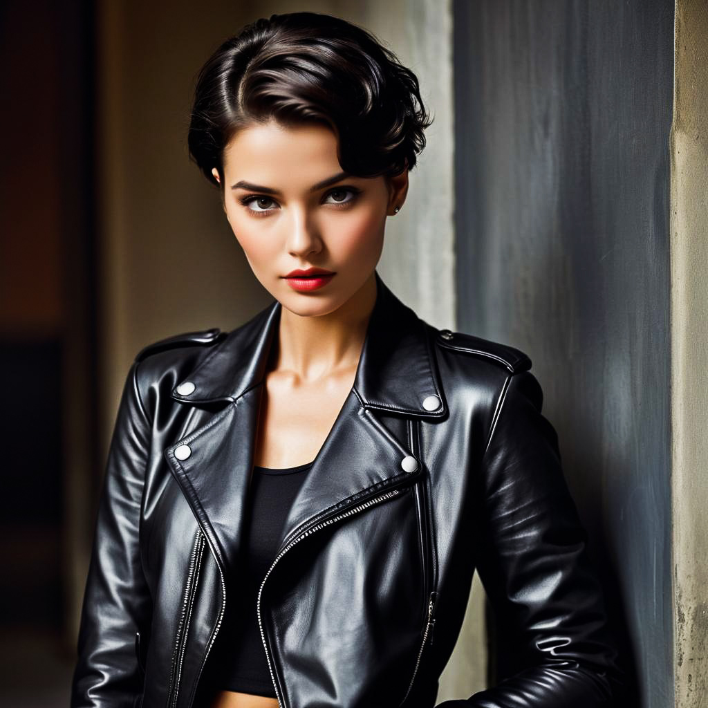 Chic Leather Jacket Photo Inspiration