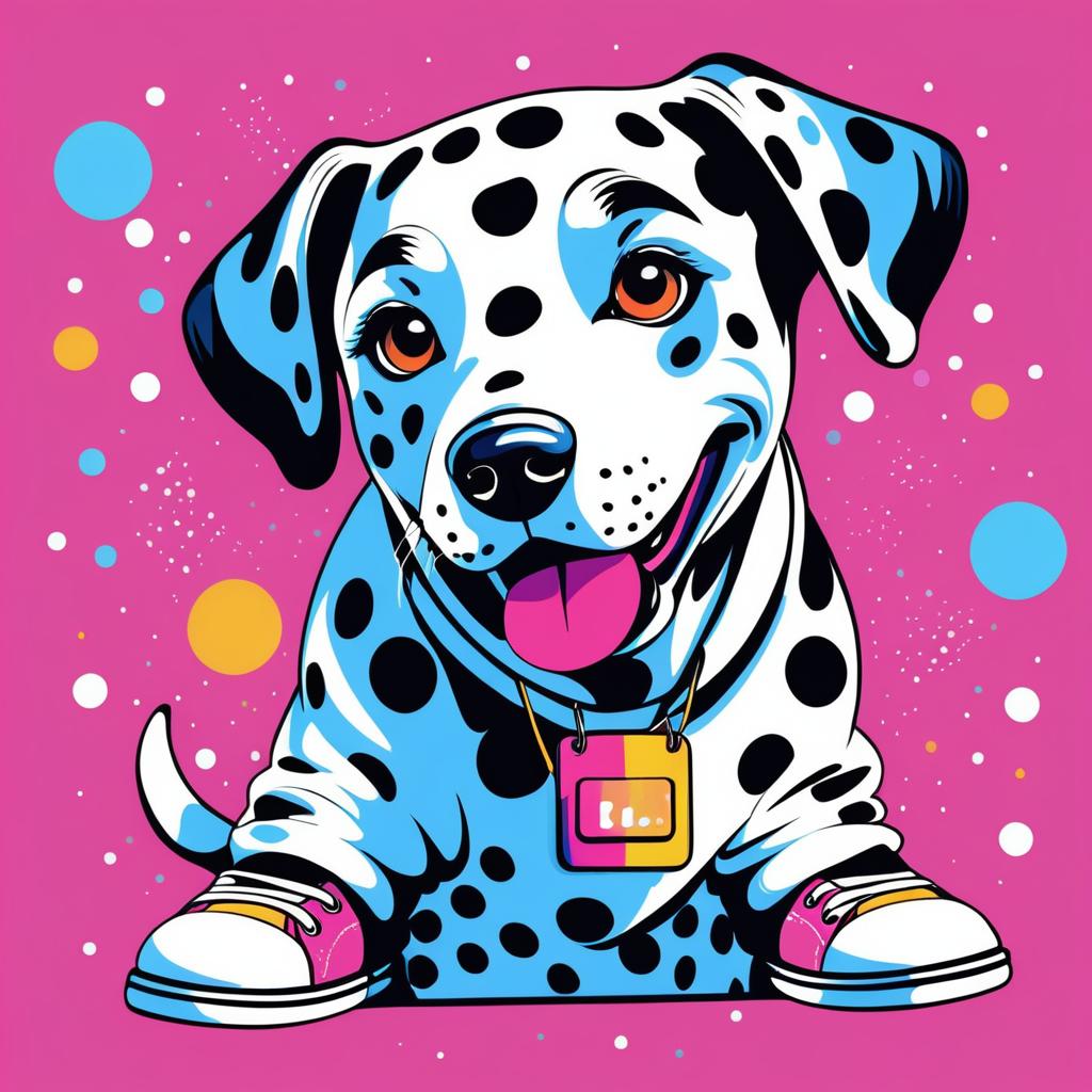 Hip-Hop Dalmatian Character in Style