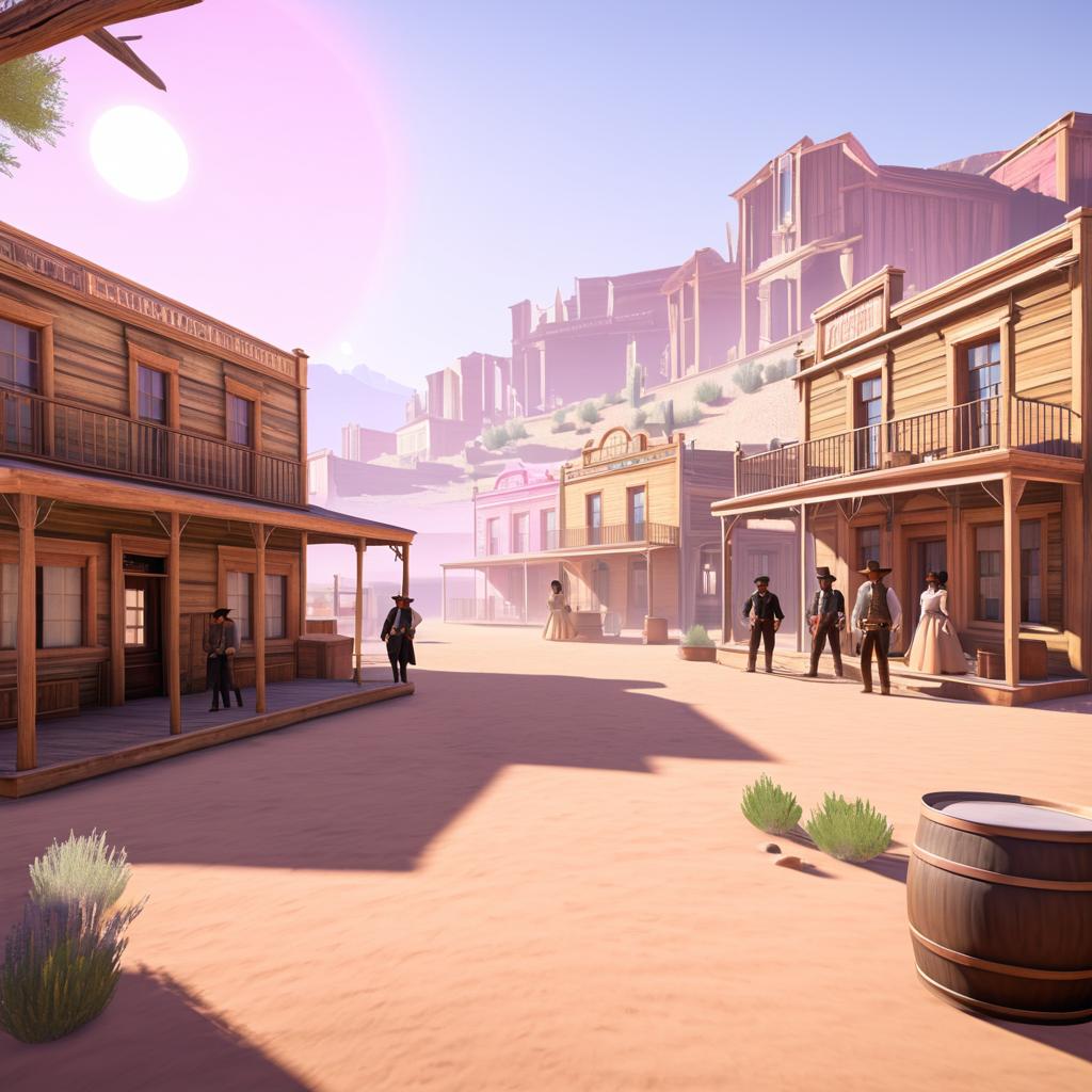 1895 Dating Simulator in Old West Saloon