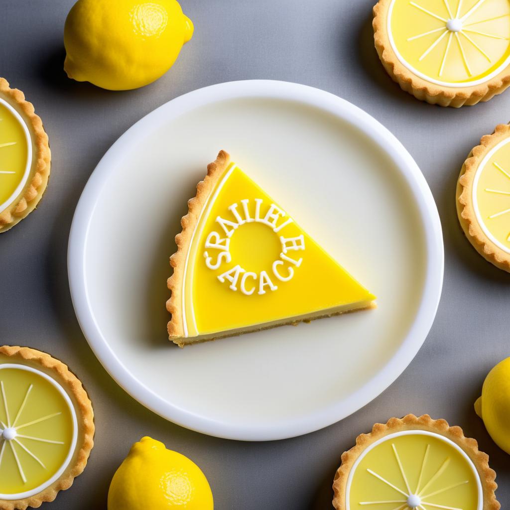 Professional Gourmet Lemon Tart Photography