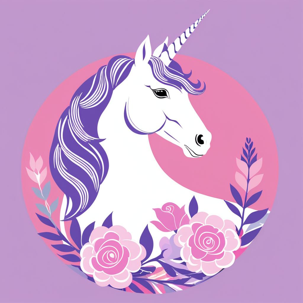 Feminist Unicorn Art Print Doodle