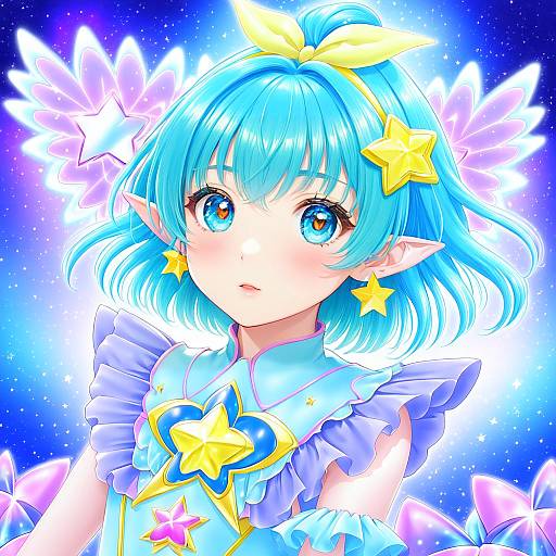 Illustration of Hagoromo lala, precure in the style of Nanana (nanana iz)