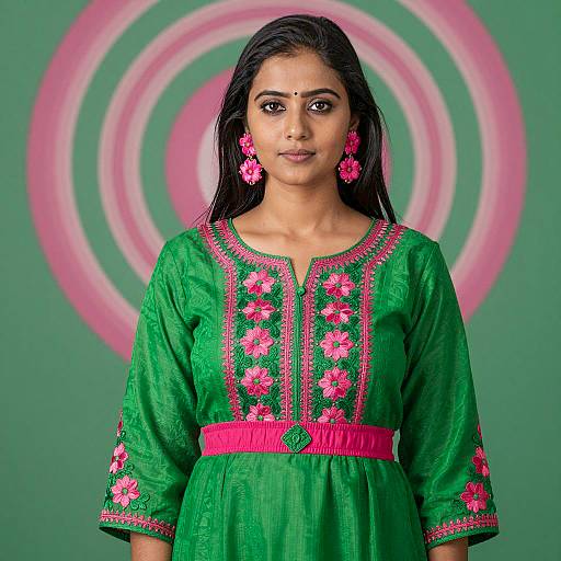 Vibrant Traditional Attire Portrait