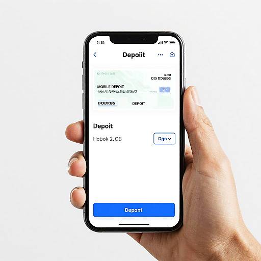 Mobile Deposit Screenshot Illustration