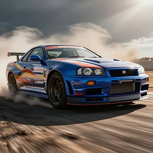 Ultra-Realistic Skyline GTR R34 Speed