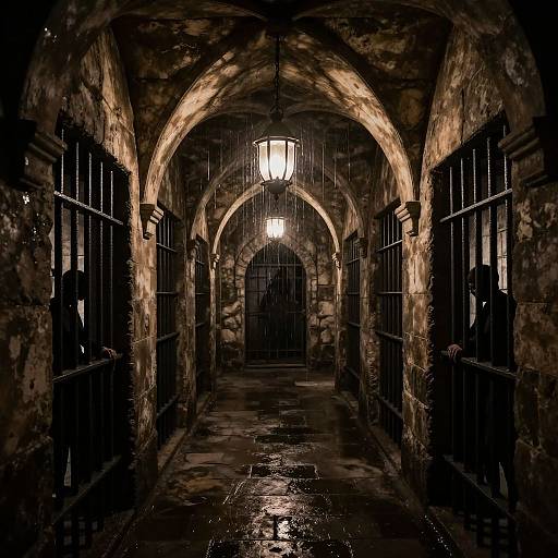 Claustrophobic Medieval Dungeon Corridor