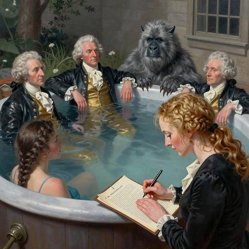 Surrealist Hot Tub Signing of Independence