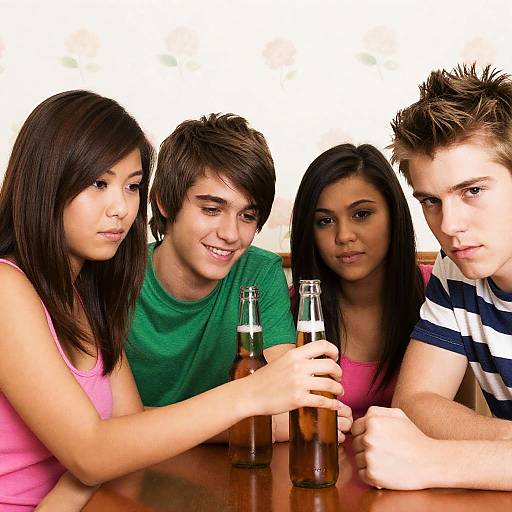 Teenagers Sharing Intense Moments Together