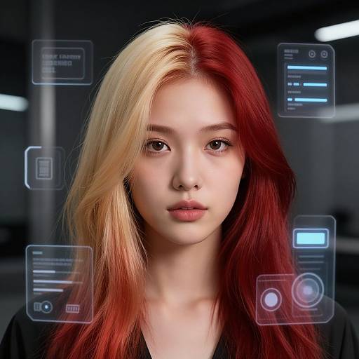 Futuristic AI Hair Color Changer