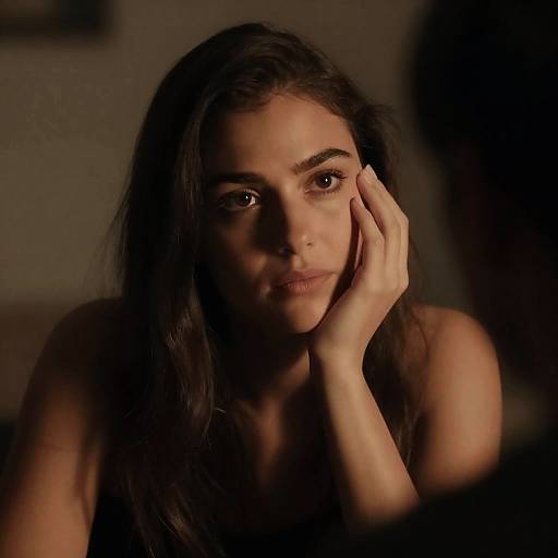 Moody Portrait of a Woman and Man