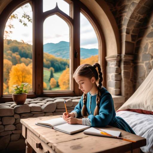 Young Artist in a Castle Retreat
