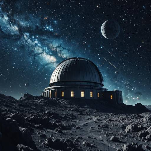 Cosmic Observatory on Asteroid Under Galactic Core