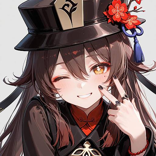 Hu Tao from Genshin Impact Portrait