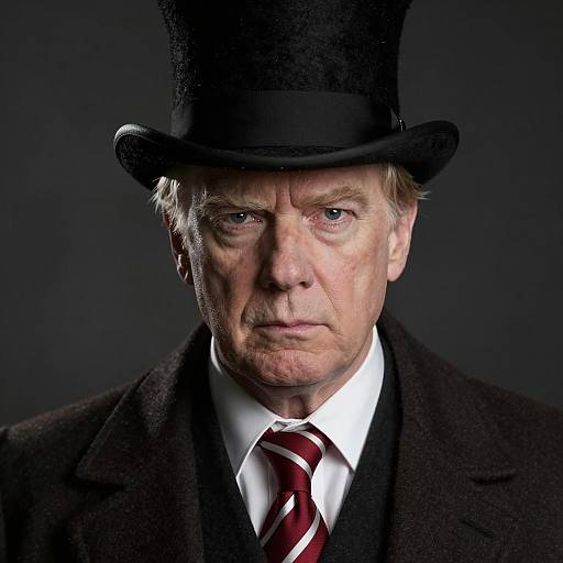 Intense Portrait of a Middle-Aged Man