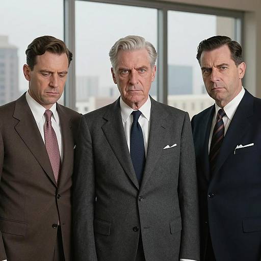 1940s Style Men in Suits Portrait