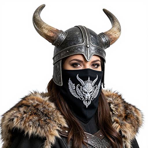 Norse Warrior Face Mask Design