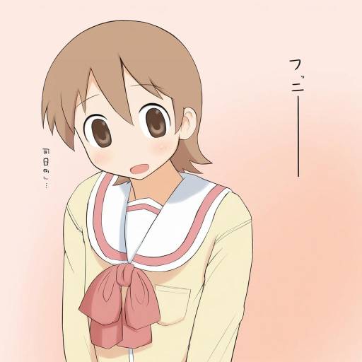 Illustration of Aioi yuuko, nichijou in the style of Gachou
