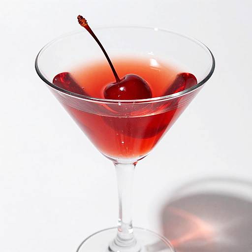 Red Cherry Martini Cocktail