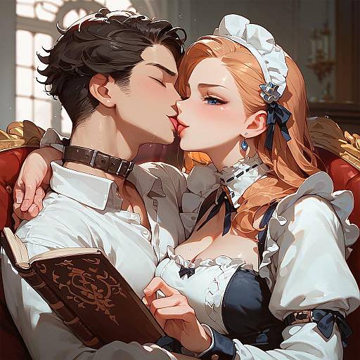 Medieval Maid Foot Kiss Scene