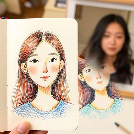 Vibrant Colored Pencil Photo Sketches