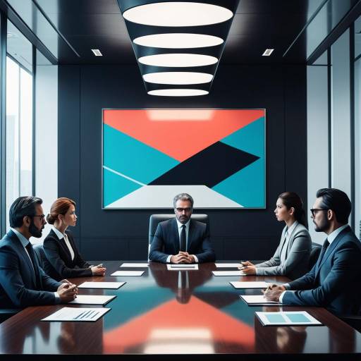 Intense Negotiation in a Modern Boardroom