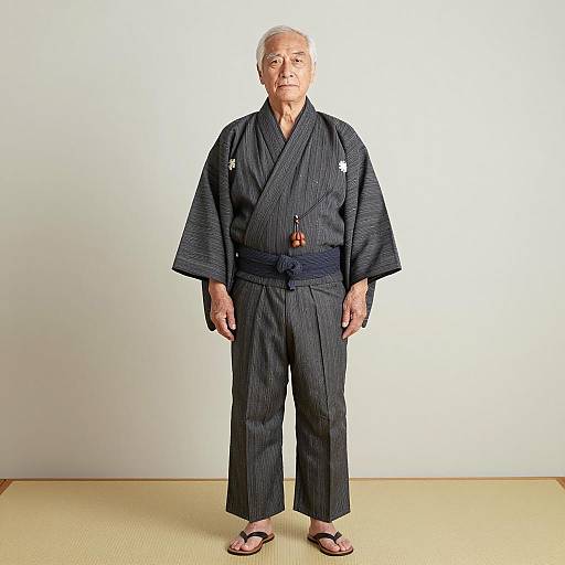 Confident Elderly Man in Traditional Attire