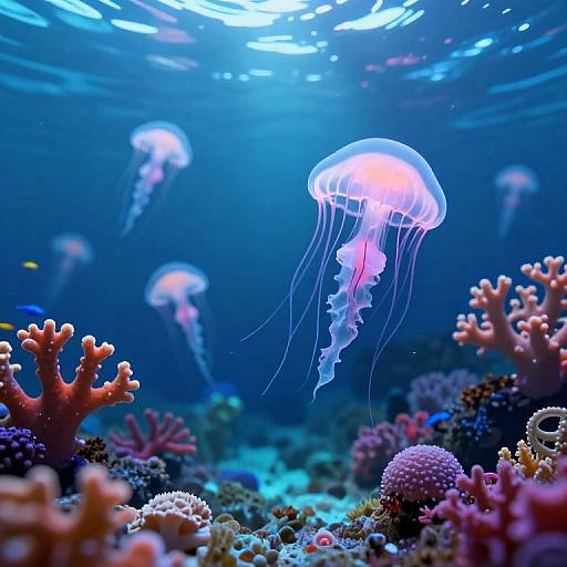 Enchanting Underwater Vista from Tiny Creature