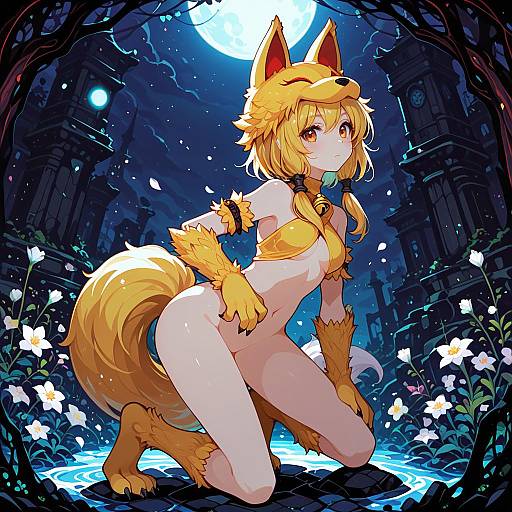 Illustration of Moonlight flower, ragnarok online in the style of Ideolo