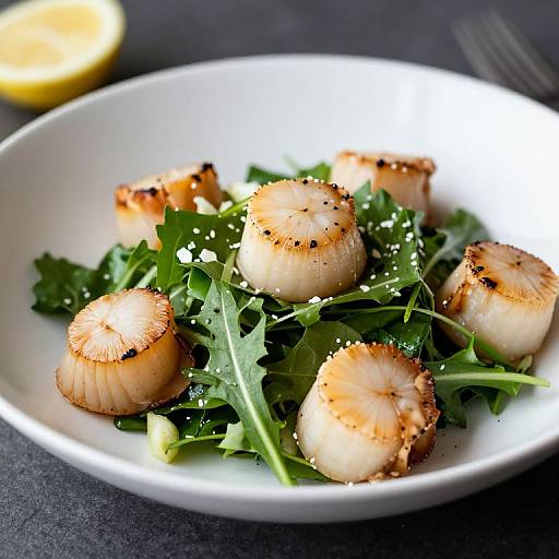 Fresh Salad with Scallops