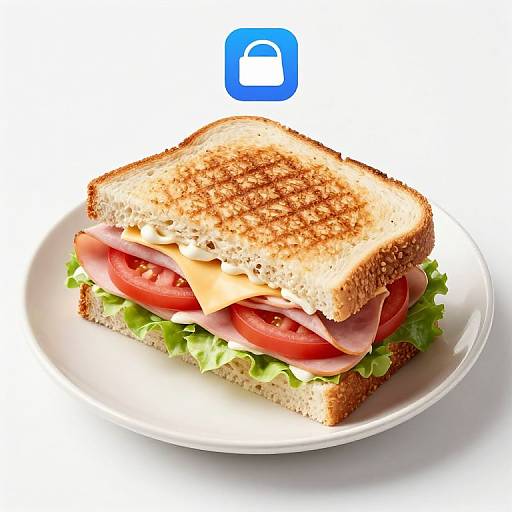 Grilled Ham & Cheese Sandwich Icon