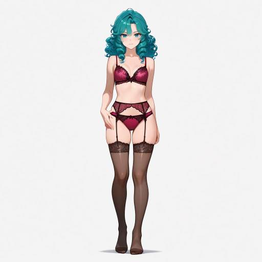 Confident Young Woman in Lingerie Confident Young Woman in Lingerie