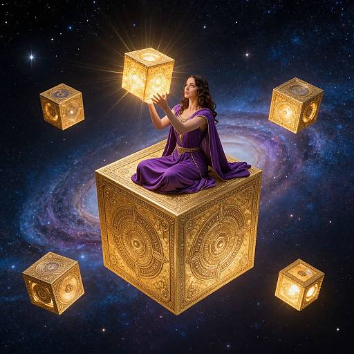 Pandora's Golden Cube in Cosmos