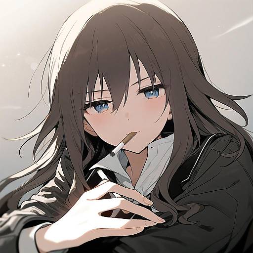 Illustration of Elizabeth f. beurling, world witches series in the style of Boyano