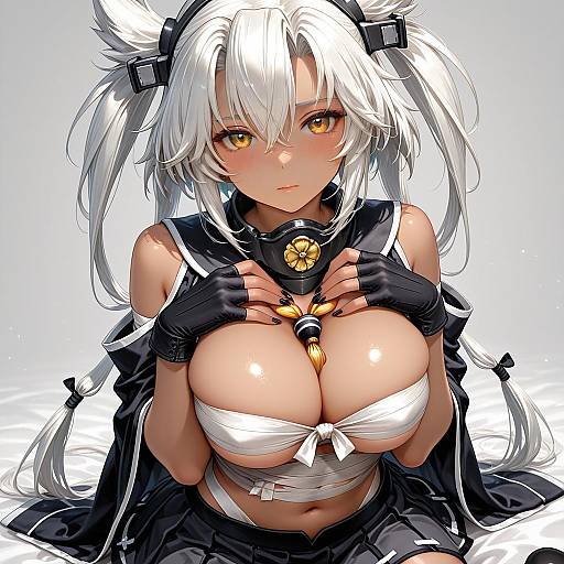 Illustration of Musashi kai (kancolle), kantai collection in the style of Takatora