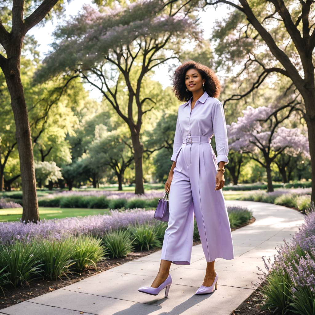 Confident Strut in Lavender Platform Shoes