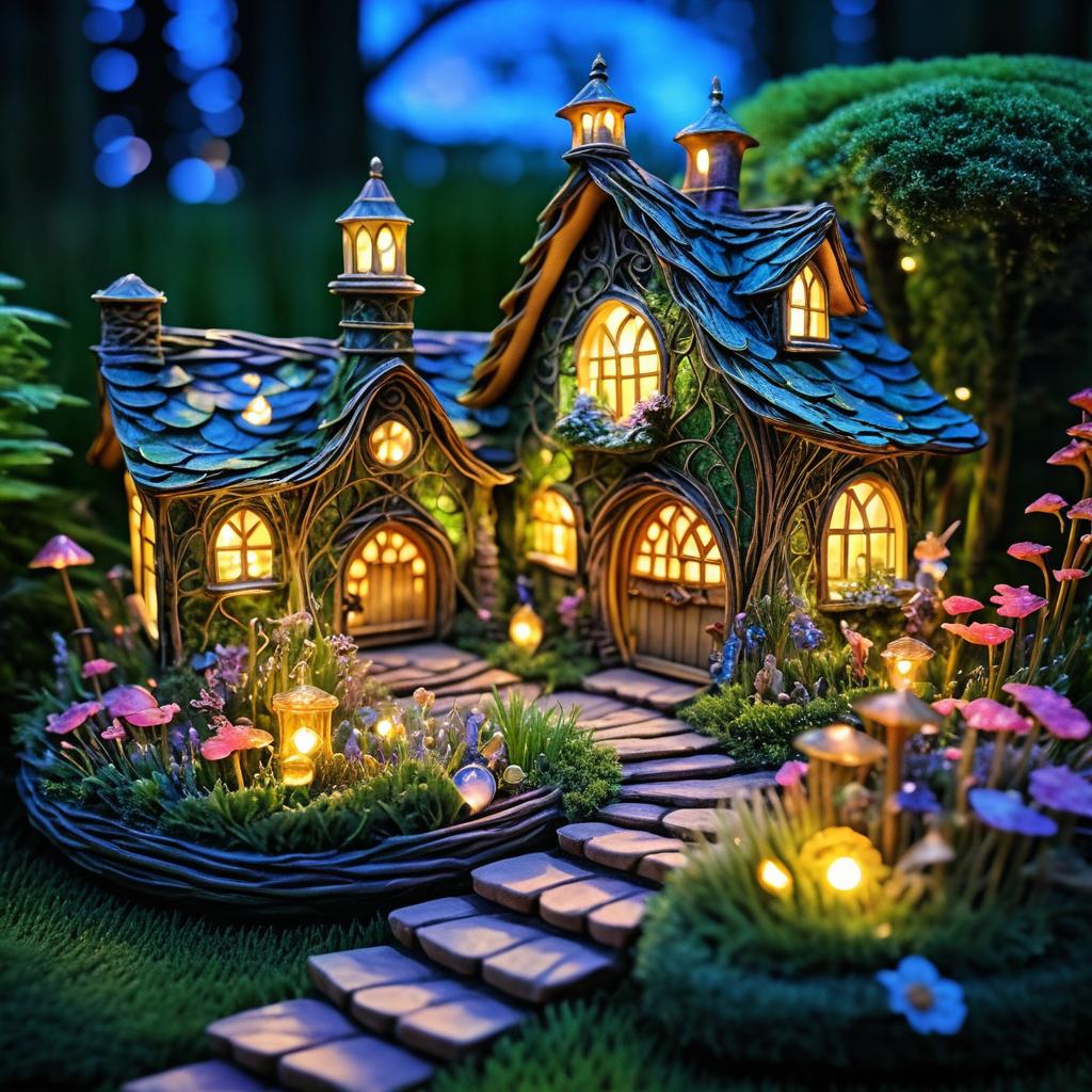 Enchanted Fairy Garden at Twilight