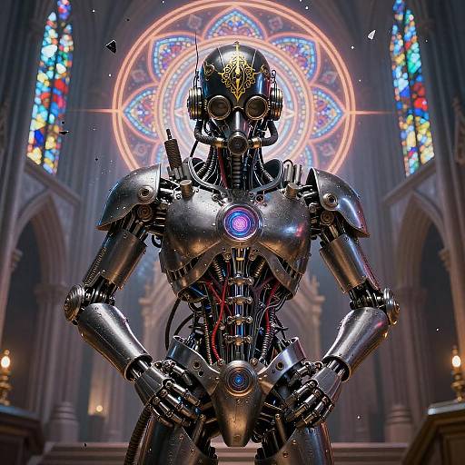 Cinematic Sci-Fi Paladin in 8K