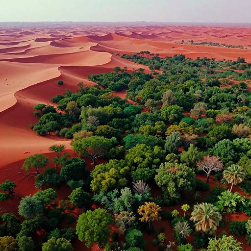 Surreal Forest and Desert Collision