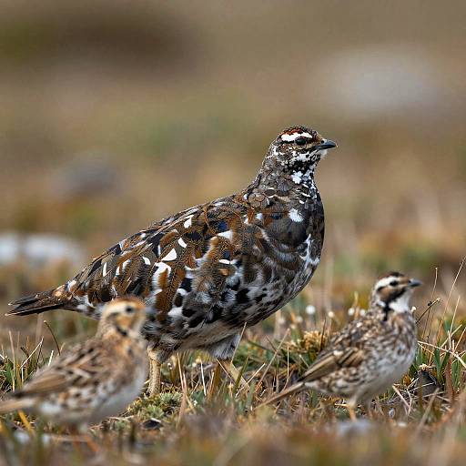 Surreal Camouflaged Alpine Birds